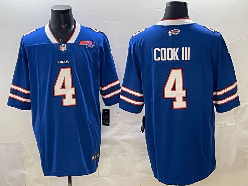 Men 2025 Buffalo Bills #4 Cook iii white 2th generation Nike Limited NFL Jersey style 073